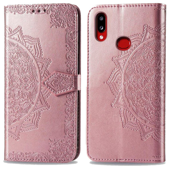 

Кожаный чехол (книжка) Art Case с визитницей для Samsung Galaxy A10s Розовый