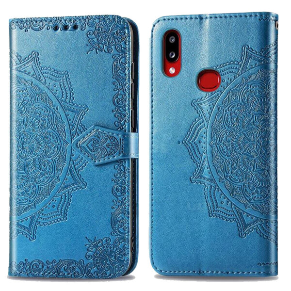 

Кожаный чехол (книжка) Art Case с визитницей для Samsung Galaxy A10s Синий
