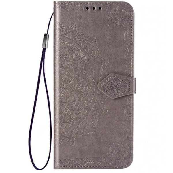 

Кожаный чехол (книжка) Art Case с визитницей для Xiaomi Redmi 7 Серый