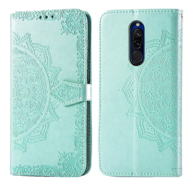 

Кожаный чехол (книжка) Art Case с визитницей для Xiaomi Redmi 8 Бирюзовый