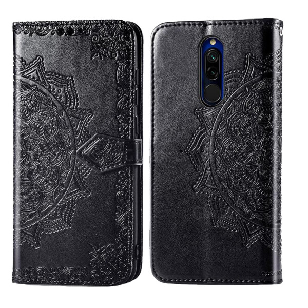 

Кожаный чехол (книжка) Art Case с визитницей для Xiaomi Redmi 8 Черный
