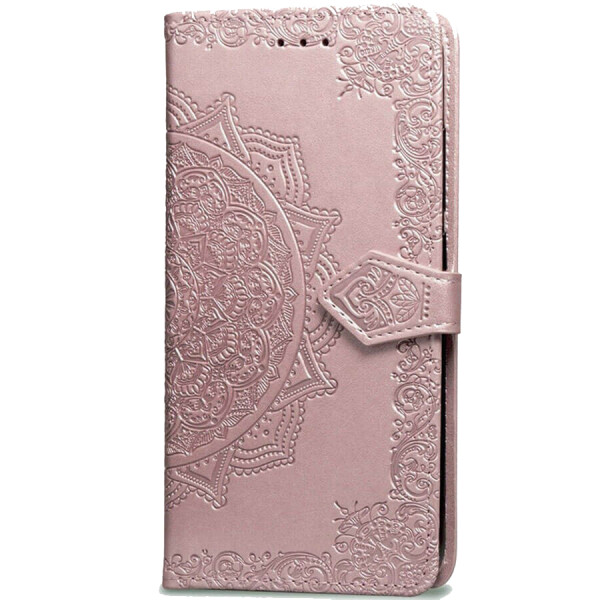 

Кожаный чехол (книжка) Art Case с визитницей для Xiaomi Redmi Note 8 Розовый