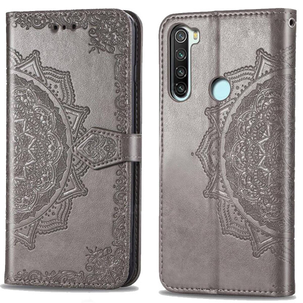 

Кожаный чехол (книжка) Art Case с визитницей для Xiaomi Redmi Note 8T Серый