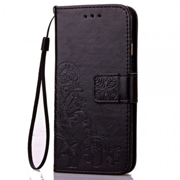 

Кожаный чехол (книжка) Four-leaf Clover с визитницей для Xiaomi Redmi 7 / Y3 Розовый