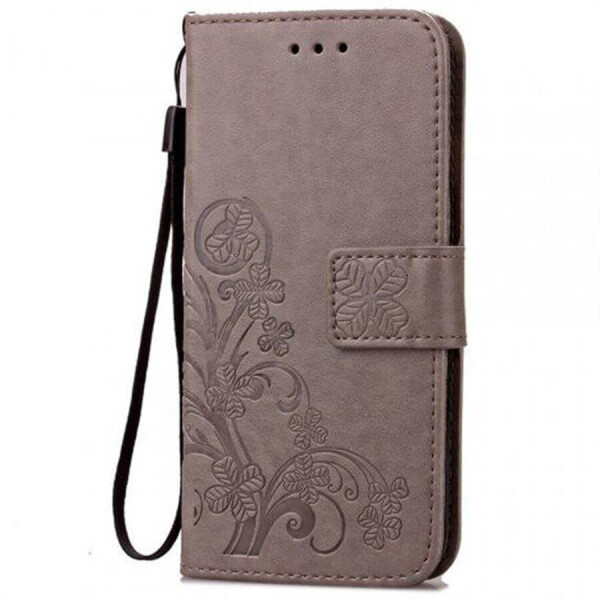 

Кожаный чехол (книжка) Four-leaf Clover с визитницей для Xiaomi Redmi 7 / Y3 Синий