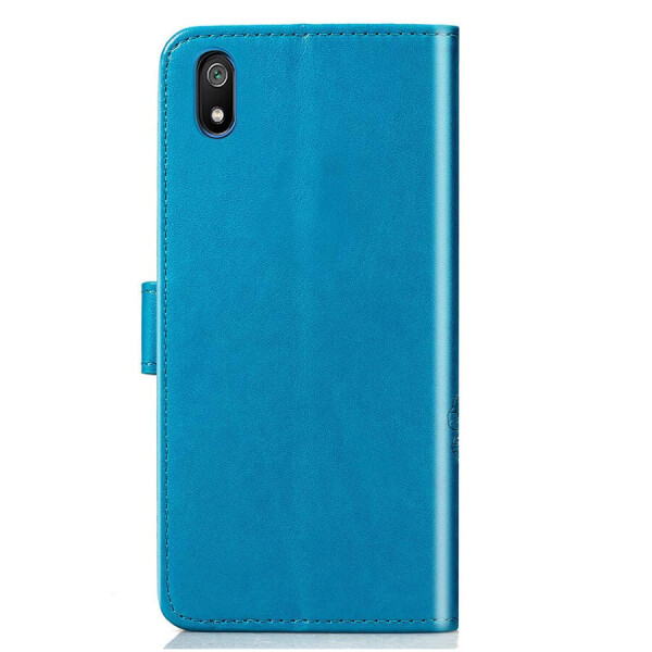 

Кожаный чехол (книжка) Four-leaf Clover с визитницей для Xiaomi Redmi 7A Фиолетовый