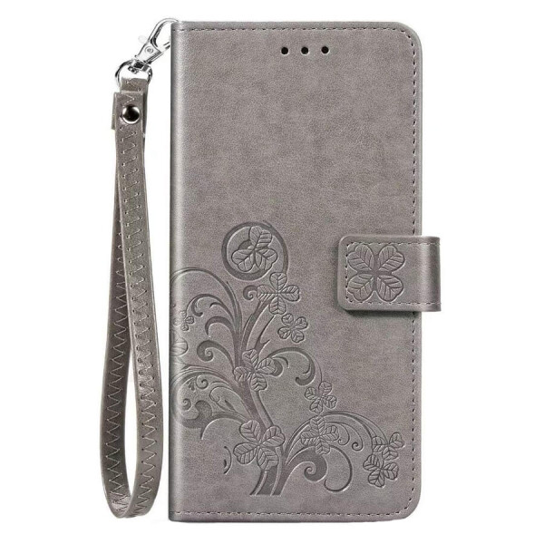 

Кожаный чехол (книжка) Four-leaf Clover с визитницей для Xiaomi Redmi 8a Фиолетовый