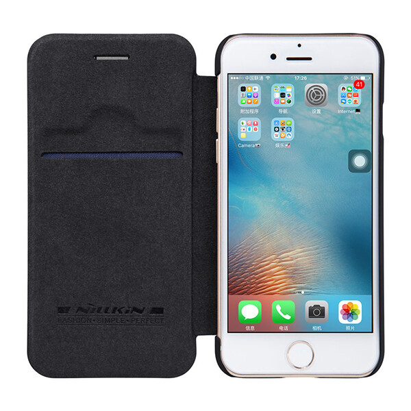

Кожаный чехол (книжка) Nillkin Qin Series для Apple iPhone X (5.8") / XS (5.8") Коричневый