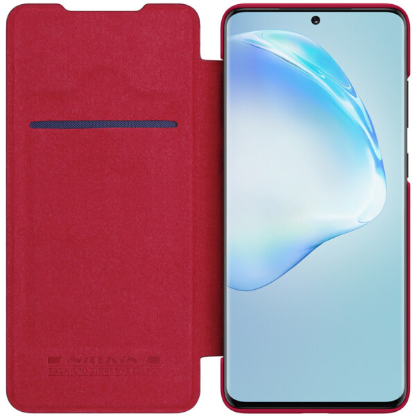 

Кожаный чехол (книжка) Nillkin Qin Series для Samsung Galaxy S20+ Черный
