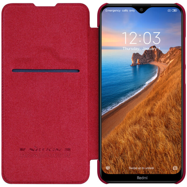 

Кожаный чехол (книжка) Nillkin Qin Series для Xiaomi Redmi 8 Черный