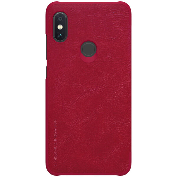 Кожаный чехол (книжка) Nillkin Qin Series для Xiaomi Redmi Note 6 Pro Черный