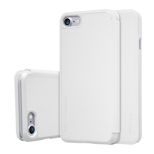 

Кожаный чехол (книжка) Nillkin Sparkle Series для Apple iPhone 7 / 8 (4.7") Золотой