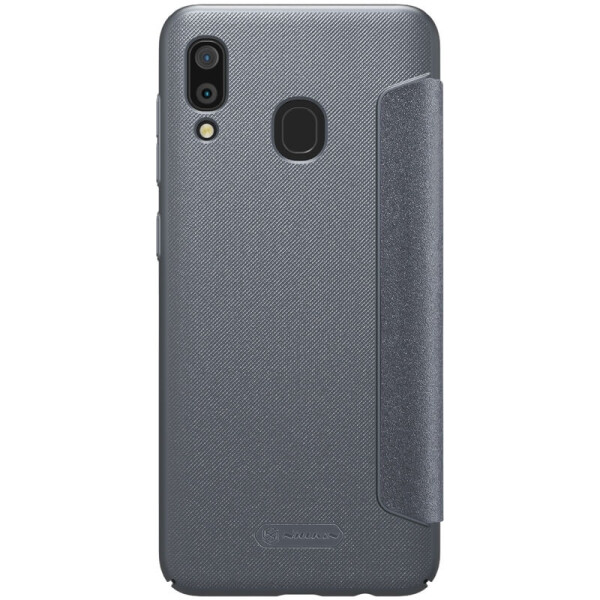 

Кожаный чехол (книжка) Nillkin Sparkle Series для Samsung Galaxy A20 / A30 Черный