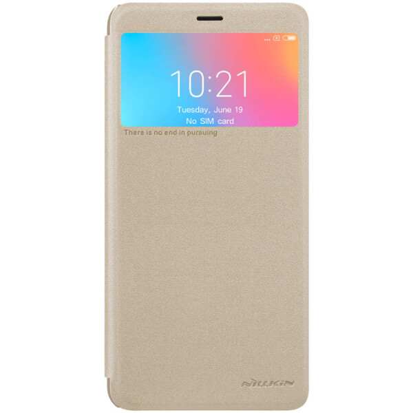 

Кожаный чехол (книжка) Nillkin Sparkle Series для Xiaomi Redmi 6A Черный
