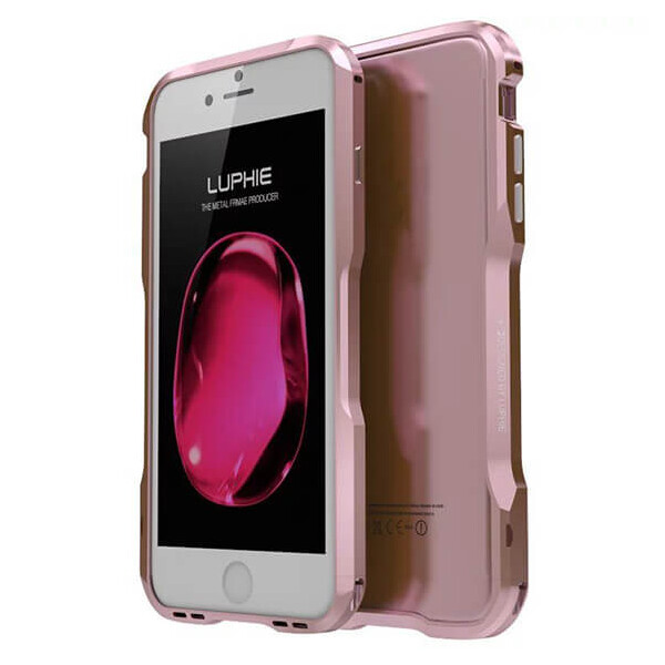 

Металлический бампер Luphie с акриловой вставкой для Apple iPhone 7 / 8 (4.7") Золотой / Белый
