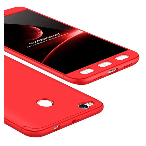 

Пластиковая накладка GKK LikGus 360 градусов для Xiaomi Redmi 4X Розовый / Rose Gold