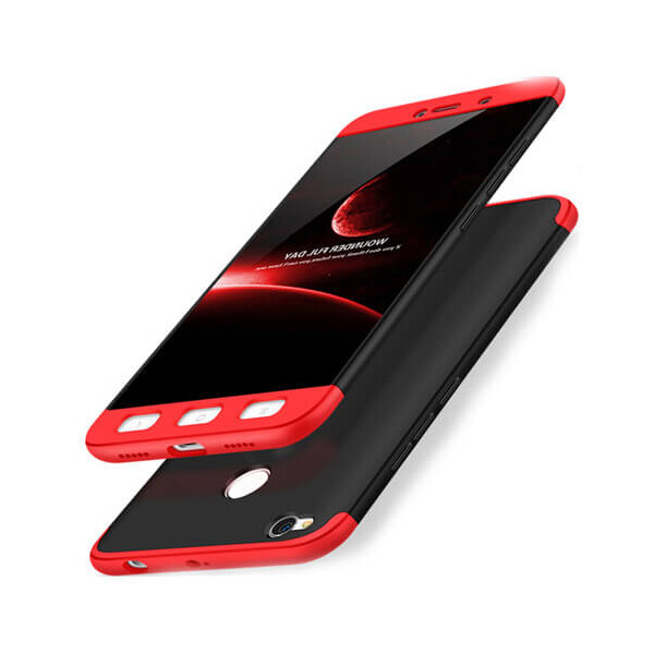 

Пластиковая накладка GKK LikGus 360 градусов для Xiaomi Redmi 4X Черный / Серебряный