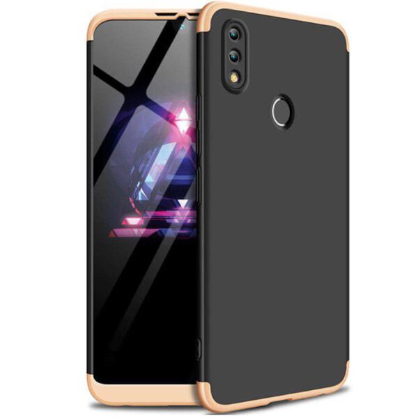 

Пластиковая накладка GKK LikGus 360 градусов для Xiaomi Redmi 7 Черный / Золотой