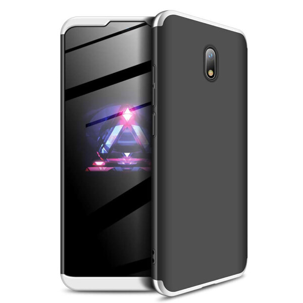 

Пластиковая накладка GKK LikGus 360 градусов для Xiaomi Redmi 8A Черный / Серебряный