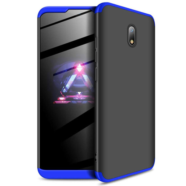 

Пластиковая накладка GKK LikGus 360 градусов для Xiaomi Redmi 8A Черный / Синий