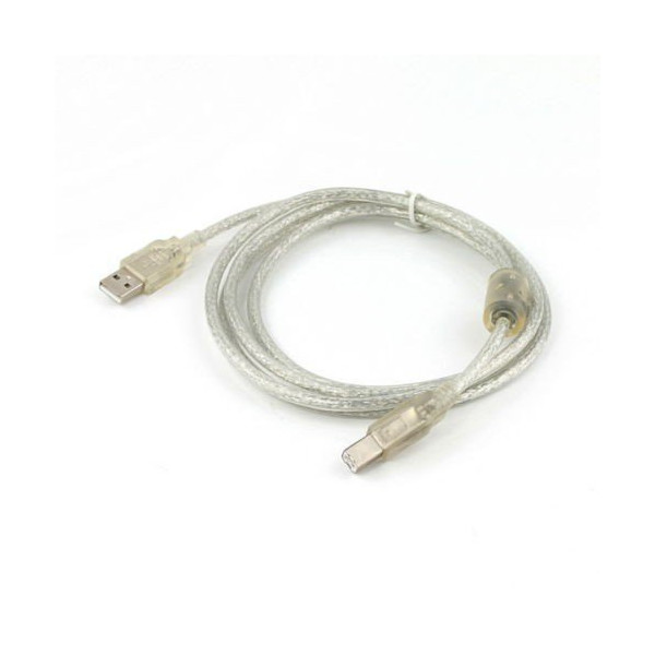 

Кабель Cablexpert USB2.0 A-папа/B-папа, 0.75 м, феррит (CCF-USB2-AMBM-TR-0.75M)
