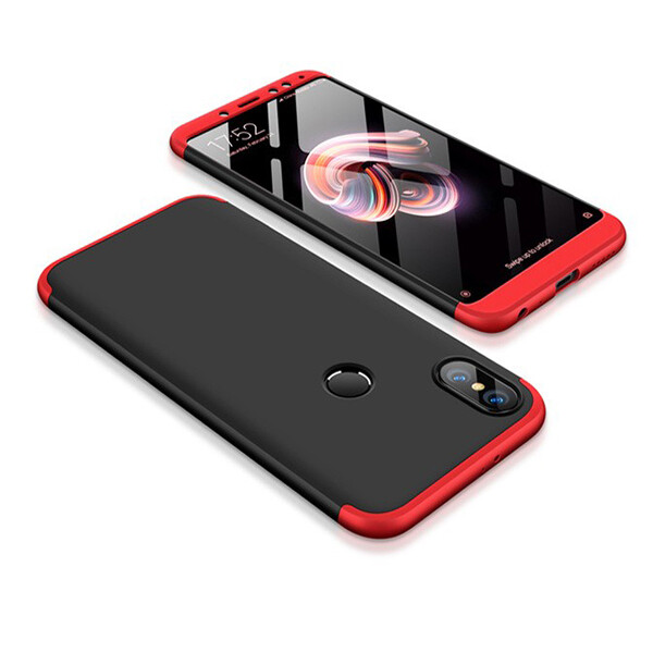 

Пластиковая накладка GKK LikGus 360 градусов для Xiaomi Redmi Note 5 Pro / Note 5 (DC) Черный / Серебряный