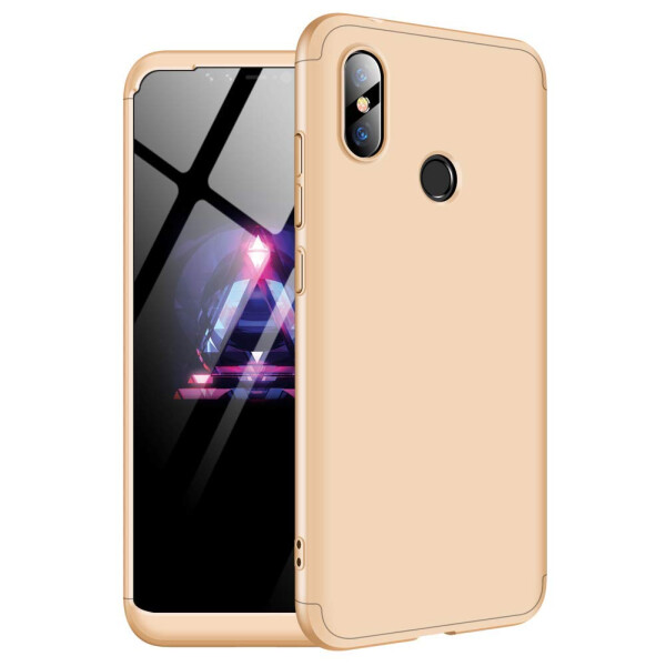 

Пластиковая накладка GKK LikGus 360 градусов для Xiaomi Redmi Note 6 Pro Золотой