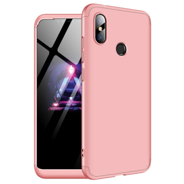 

Пластиковая накладка GKK LikGus 360 градусов для Xiaomi Redmi Note 6 Pro Розовый / Rose Gold