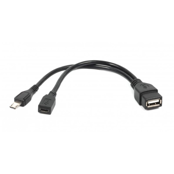 

Кабель Cablexpert OTG USB2.0, A-мама/micro B-папа, 0.15 м (A-OTG-AFBM-04)