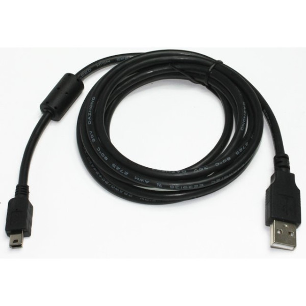

Кабель Cablexpert mini USB2.0, A-папа/mini USB 5-пин, 1,8 м, феррит (CCF-USB2-AM5P-6)
