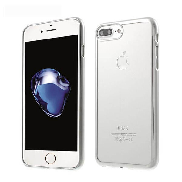 

Прозрачный силиконовый чехол для Apple iPhone 7 plus / 8 plus (5.5") с глянцевой окантовкой Серый