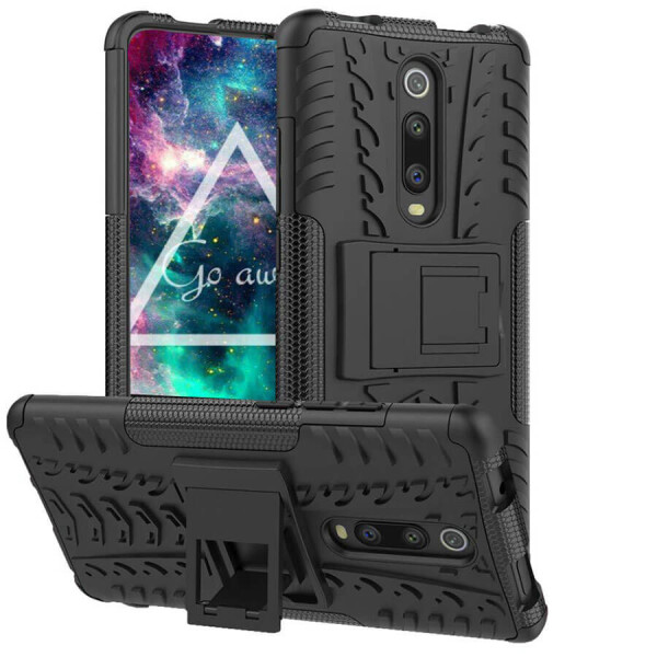 

Противоударный двухслойный чехол Shield для Xiaomi Redmi Note 5 Pro / Note 5 (DC) с подставкой Красный