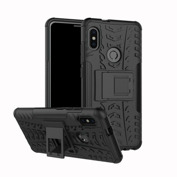 

Противоударный двухслойный чехол Shield для Xiaomi Redmi Note 7 / Note 7 Pro / Note 7s с подставкой Красный