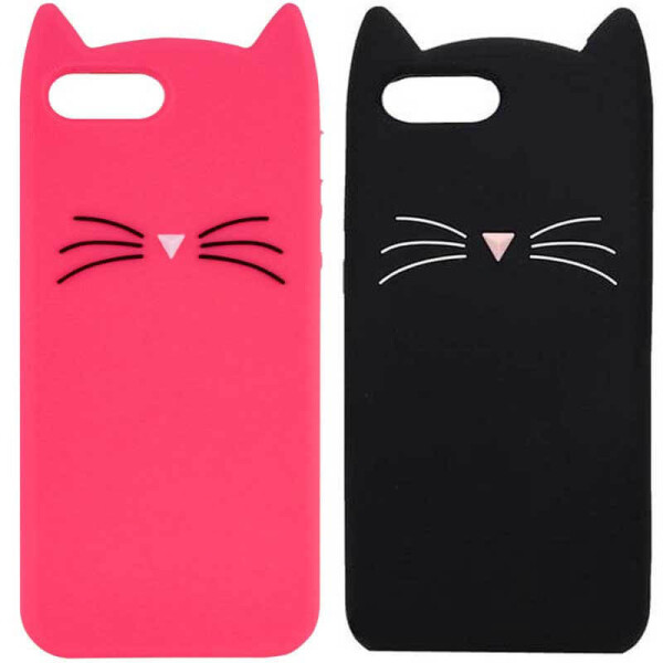 

Силиконовая накладка 3D Cat для Samsung A750 Galaxy A7 (2018) Персиковый