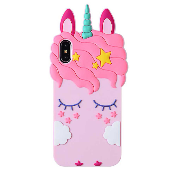 

Силиконовая накладка 3D Little Unicorn для Samsung A750 Galaxy A7 (2018) Малиновый, Единорог