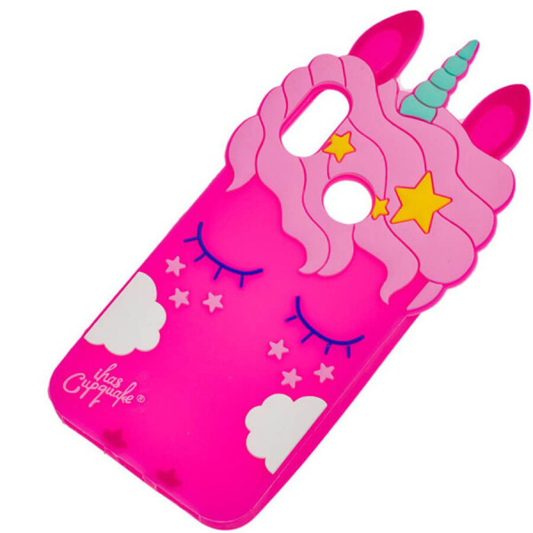 

Силиконовая накладка 3D Little Unicorn для Samsung Galaxy A20 / A30 Малиновый, Единорог