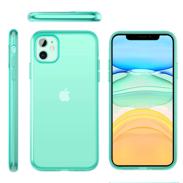 

Силиконовый матовый полупрозрачный чехол для Apple iPhone 11 (6.1") Желтый / Yellow