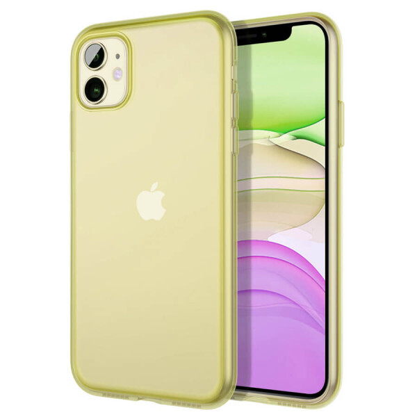 

Силиконовый матовый полупрозрачный чехол для Apple iPhone 11 (6.1") Зеленый / Pine green