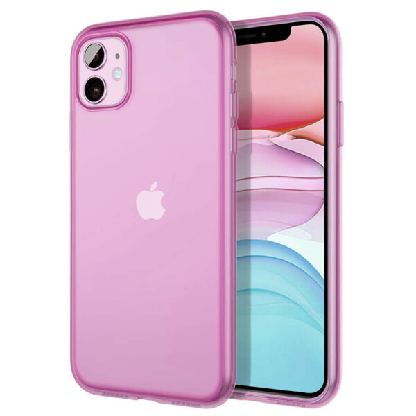 

Силиконовый матовый полупрозрачный чехол для Apple iPhone 11 (6.1") Фиолетовый / Purple