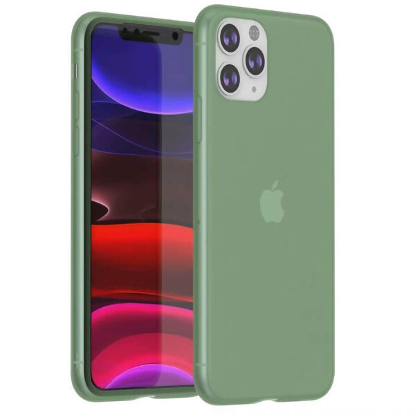 

Силиконовый матовый полупрозрачный чехол для Apple iPhone 11 Pro Max (6.5") Красный / Red