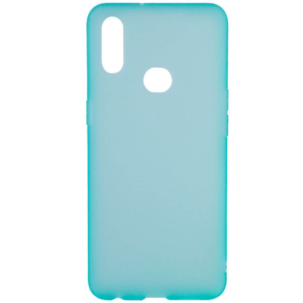 

Силиконовый матовый полупрозрачный чехол для Samsung Galaxy A10s Голубой / Marine Green