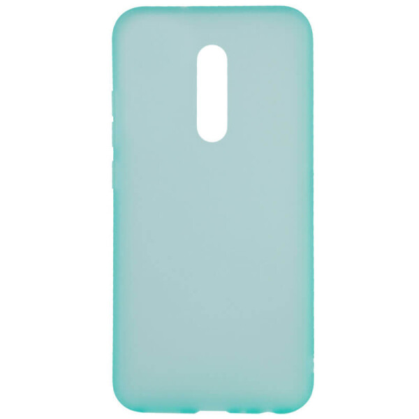 

Силиконовый матовый полупрозрачный чехол для Xiaomi Redmi 8 Голубой / Marine Green