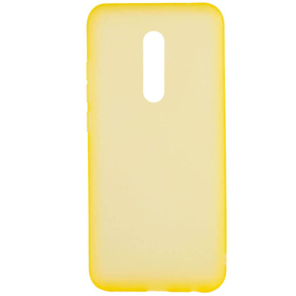 

Силиконовый матовый полупрозрачный чехол для Xiaomi Redmi 8 Желтый / Yellow