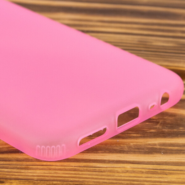 

Силиконовый матовый полупрозрачный чехол для Xiaomi Redmi 8a Розовый / Pink