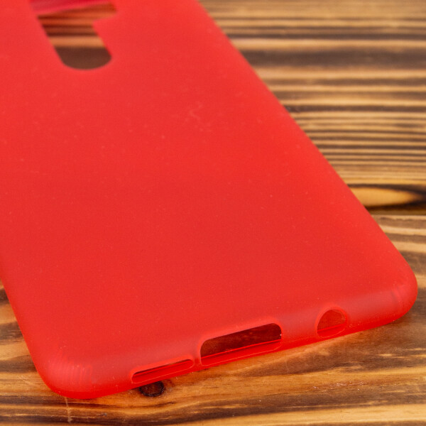

Силиконовый матовый полупрозрачный чехол для Xiaomi Redmi Note 8 Pro Красный / Red