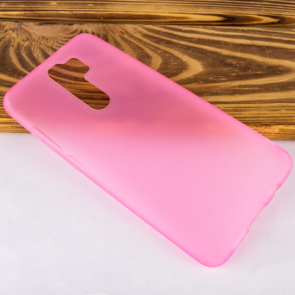 

Силиконовый матовый полупрозрачный чехол для Xiaomi Redmi Note 8 Pro Розовый / Pink