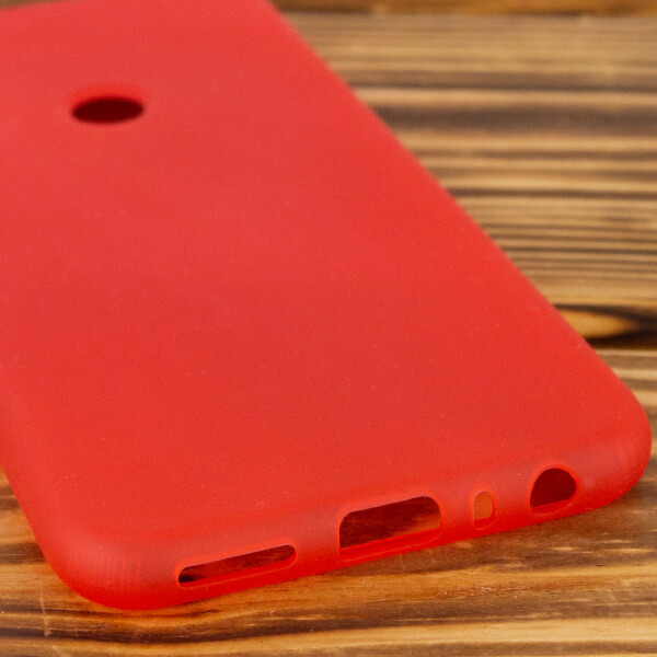 

Силиконовый матовый полупрозрачный чехол для Xiaomi Redmi Note 8 Красный / Red