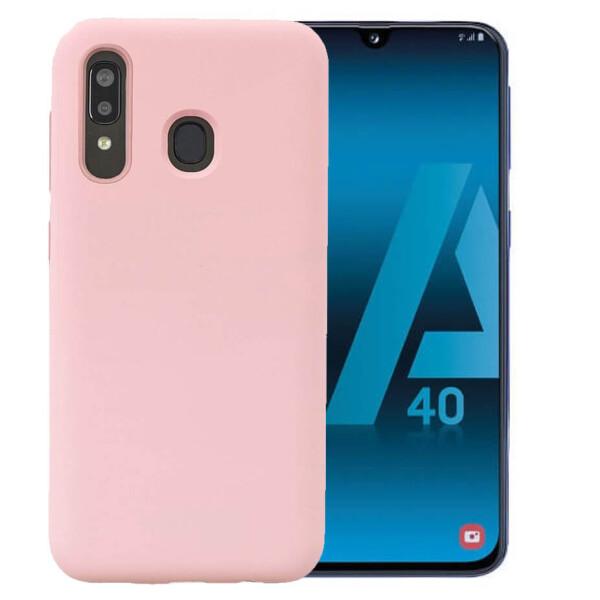 

Силиконовый чехол Candy для Samsung Galaxy A40 (A405F) Розовый