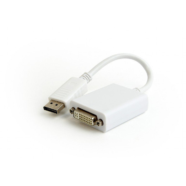 

Адаптер-переходник Cablexpert DisplayPort на DVI (A-DPM-DVIF-03-W)