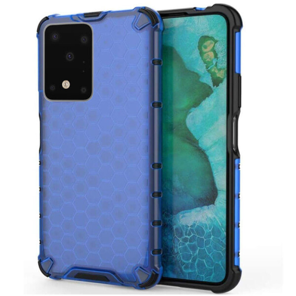 

Ударопрочный чехол Honeycomb для Samsung Galaxy S20 Ultra Синий